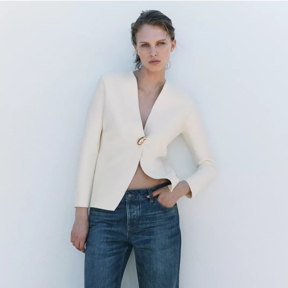 Zara NWT smooth knit cardigan 4192/005